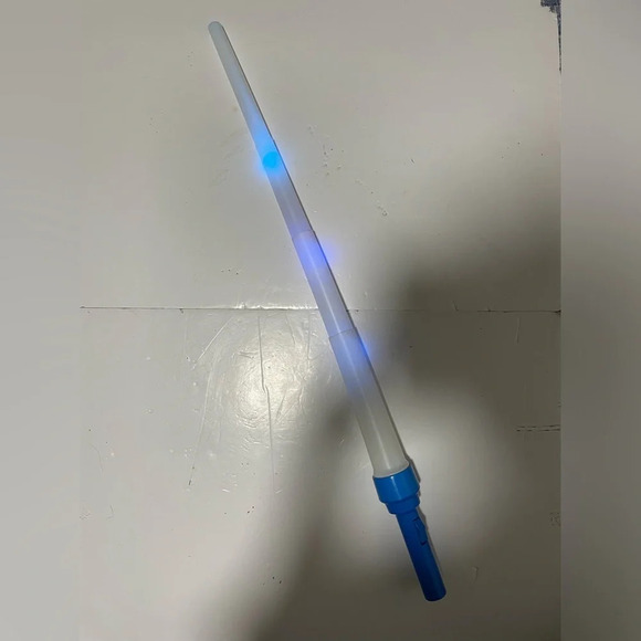 Collapsible Blue Light-Up Sword Toy - LED Lights - Perfect for Costumes & Play - Picture 1 of 7